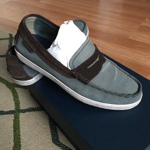Cole Haan Pinch Blue/Brown Suede Loafers Shoes